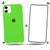 Kit Case + Película de Vidro 3D Compatível Com iPhone 11 Verde-neon