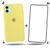 Kit Case + Película de Vidro 3D Compatível Com iPhone 11 Amarelo-lemon