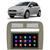 Kit Central Multimídia Android Fiat Punto 2008 2009 2010 2011 2012 7 Polegadas GPS Tv Online WiFi Marrom