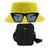 Kit Chapéu Bucket, Bolsa Pochete Shoulder E Oculos De Sol - MD-10 Amarelo