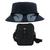 Kit Chapéu Bucket, Bolsa Pochete Shoulder E Oculos De Sol - MD-10 Azul escuro