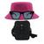 Kit Chapéu Bucket, Bolsa Pochete Shoulder E Oculos De Sol - MD-10 Pink