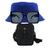 Kit Chapéu Bucket, Bolsa Pochete Shoulder E Oculos De Sol - MD-12 Azul royal
