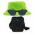 Kit Chapéu Bucket, Bolsa Pochete Shoulder E Oculos De Sol - MD-13 Verde neon