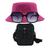 Kit Chapéu Bucket, Bolsa Pochete Shoulder E Oculos De Sol MD-14 Pink