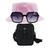Kit Chapéu Bucket, Bolsa Pochete Shoulder E Oculos De Sol MD-14 Rosa claro