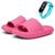 Kit Chinelo Nuvem Com Relogio Led Autem Originals Pulseira Silicone Pink