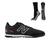 Kit Chuteira Society New Balance 442 v2 Team + Meia Antiderrapante Preta Preto