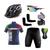 Kit Ciclismo Camisa e Bermuda C/ Forro Gel + Capacete + Luvas + Acessórios Itália 02