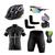 Kit Ciclismo Camisa e Bermuda C/ Forro Gel + Capacete + Luvas + Acessórios Fé