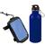 Kit Ciclista Porta Celular + Garrafa Inox Water To Go Trendy Mirtilo