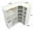 Kit Closet Loja Armário Colmeia Cabideiro M89 100% Mdf Branco