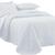 Kit Cobre Leito Cama Queen Liso Colcha Dupla Face Luxo Provence Rozac 3 Pçs Branco