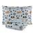 Kit Cobre leito e Porta Travesseiro para Criança Toque Macio Dog Azul Claro