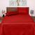 Kit Cobre Leito King 150 Fios Diamante Matelada Dupla Face - Vermelho Vermelho