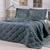 Kit Cobre Leito Percal Cama Casal Super King 3,10m x 2,80m Grafite