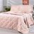 Kit Cobre Leito Percal Cama Casal Super King 3,10m x 2,80m Rose