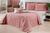 Kit Cobre Leito SQUARE Queen 5pc Matelado Dupla face ALGODAO Percal 180 Fios Jogo Cama Rose