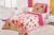 Kit Colcha Cobre Leito Infantil para Menina 02 Peças Estampa Garden Pink