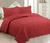 Kit Colcha Cobre-leito Matelasse Solteiro Cores 2pçs 160x230 Floral Vermelho Rozac