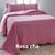 Kit Colcha De Cama Box Casal 3 Peças Dupla Face Matelassada Rosa