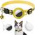 Kit Coleira para Gato com Smart Tag Rastreador Localizador compatível com l O S e funciona no App Find My ou Buscar amarelo