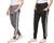 Kit com 02 calças de moletom feminina saruel skinny sport luxo Cinzachumbo, Preto