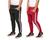 Kit com 02 calças de moletom masculina saruel skinny sport luxo Preto, Vermelho
