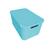 Kit com 03 Caixas Organizadoras Rattan 3,5 Litros Baby Azul