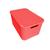 Kit com 03 Caixas Organizadoras Rattan 3,5 Litros Tendências Rosa