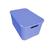 Kit com 04 Caixas Organizadoras Rattan 7 Litros Tendências Azul