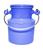 Kit com 10 leiteira 500 ml em aluminio colorida Azul