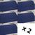 Kit com 10 Tapete de Piso Atoalhado Toalha de Chão para Banheiro - 44 x 66 cm - 100% Algodão Azul Marinho