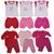 Kit Com 12 Peças Roupa Maternidade Bebê Recém-nascido Menina Rosa, Vermelho, Pink