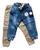 kit com 2 calça jogger juvenil masculino infantil com lycra tam 4 ao 16 Bege, Jeans