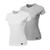 Kit com 2 Camisetas Feminina Gola Redonda Basic Sport  - Polo Match Mescla, Branco