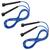 Kit com 2 Corda de Pular Muvin Basics em PVC Tamanho Ajustável - Saltos Velocidade Exercícios Treino Funcional Academia Azul