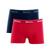 Kit com 2 Cuecas Boxer Infantil Kids Mash Algodão ref 110.07 Vermelho, Azul escuro