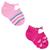 Kit Com 2 Pares de Meia Sapatinho Bebê Recém-nascido Menina Rosa, Pink