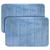 Kit com 2 Tapetes de Banheiro Antiderrapante Super Soft 60x40cm Camesa Azul