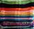Kit com 2 tapetes retangular de crochê 37x57 cm cores conforme variação Azul turqueza