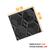 Kit com 20 Placas 3D Revestimento de Parede 50x50cm Hexagonal Preta