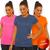 Kit com 3 Camisetas Blusinha DRY Tecido Furadinho feminina Yoga Academia Corrida 615 Neutro