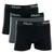 Kit Com 3 Cuecas Boxer Box Masculina Adulto Mash Algodão Cotton Multicor Com Elastano Preto, Chumbo, Preto