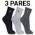 Kit com 3 Pares de Meias Cano Médio Alto Algodão Lupo 03245 Chumbo, Cinza, Preto