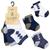 Kit com 3 pares Meia infantil Baby cano médio Lupo 02000-989 0900