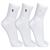 Kit com 3 pares meia lupo esportiva cano medio (tamanho 41/44) 03248-089 Branco, , Branco, , Branco