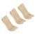 Kit Com 3 Pares Meias Selene Sapatilha Modelo Super Invisível Feminina Nude