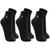 Kit Com 3 Pares Meias Unissex Lupo Sport Esportiva Cano Curto Tamanho Grande Plus Size Até O 48 Preto