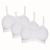 Kit Com 3 Top Sutiã Adulto Sem Costura E Sem Bojo Bandini Hanes Versátil Feminino Branco